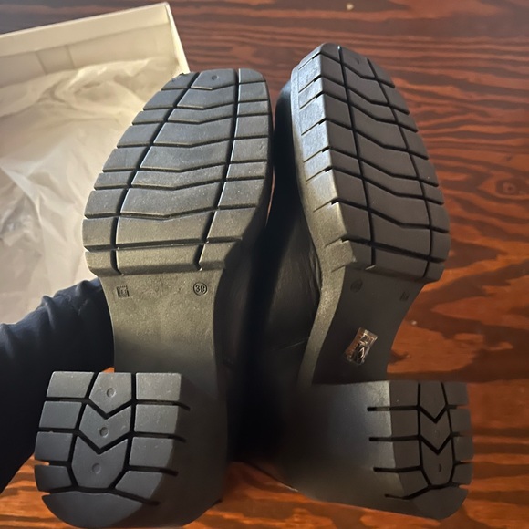 L’intervalle boots Vienne cuir noir size 39 taille 8- black leather boots winter - Picture 4 of 7